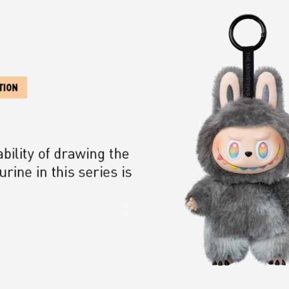 NEW SEALED Auth PopMart Labubu The Monsters Big Into Energy Vinyl Plush Pendant - Picture 3 of 11